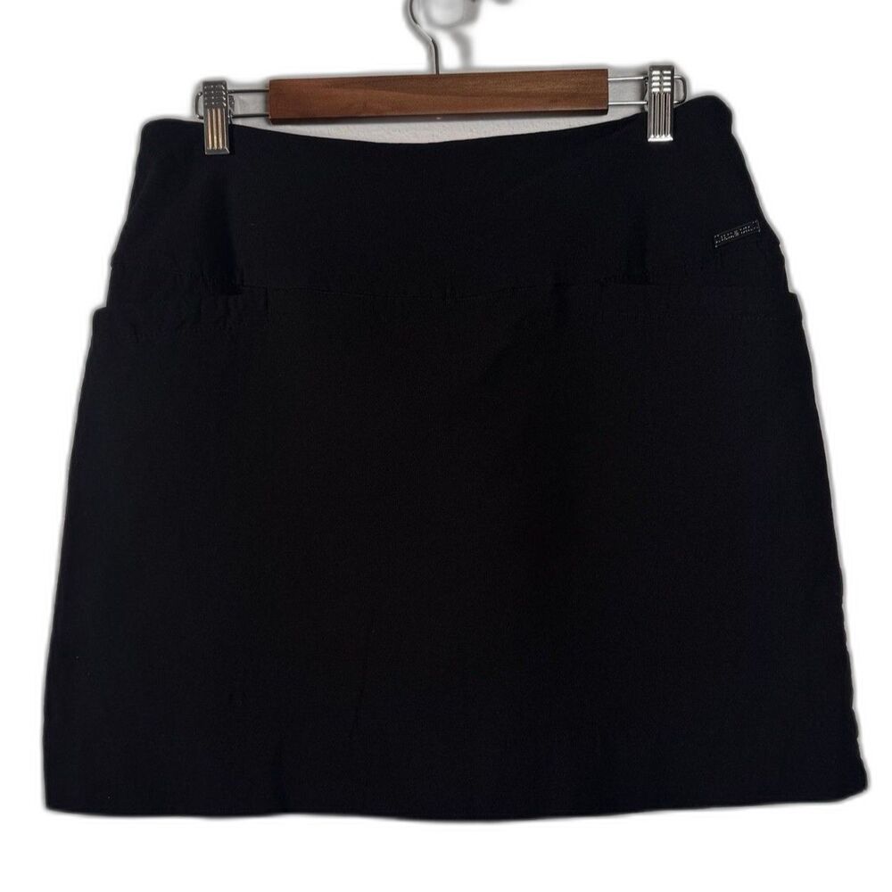 S.C. & Co. Black Tennis Golf Skort Stretch Athletic Size L